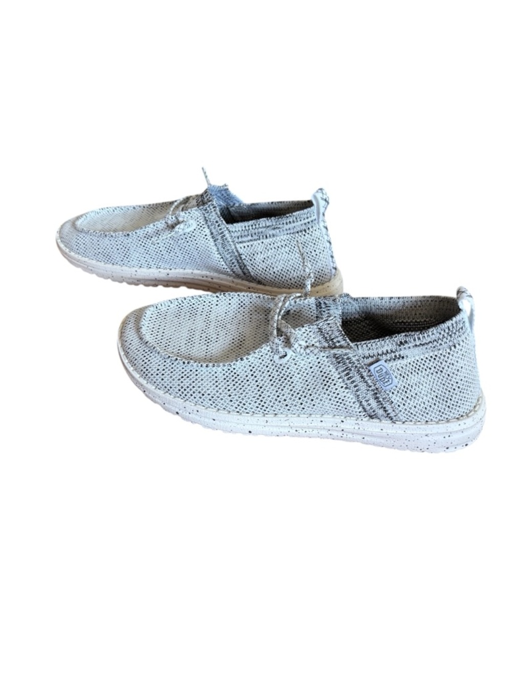 Hey Dude Wendy Halo Slip-On Shoes Women’s Size 6 (Youth 4-4.5) Stone White